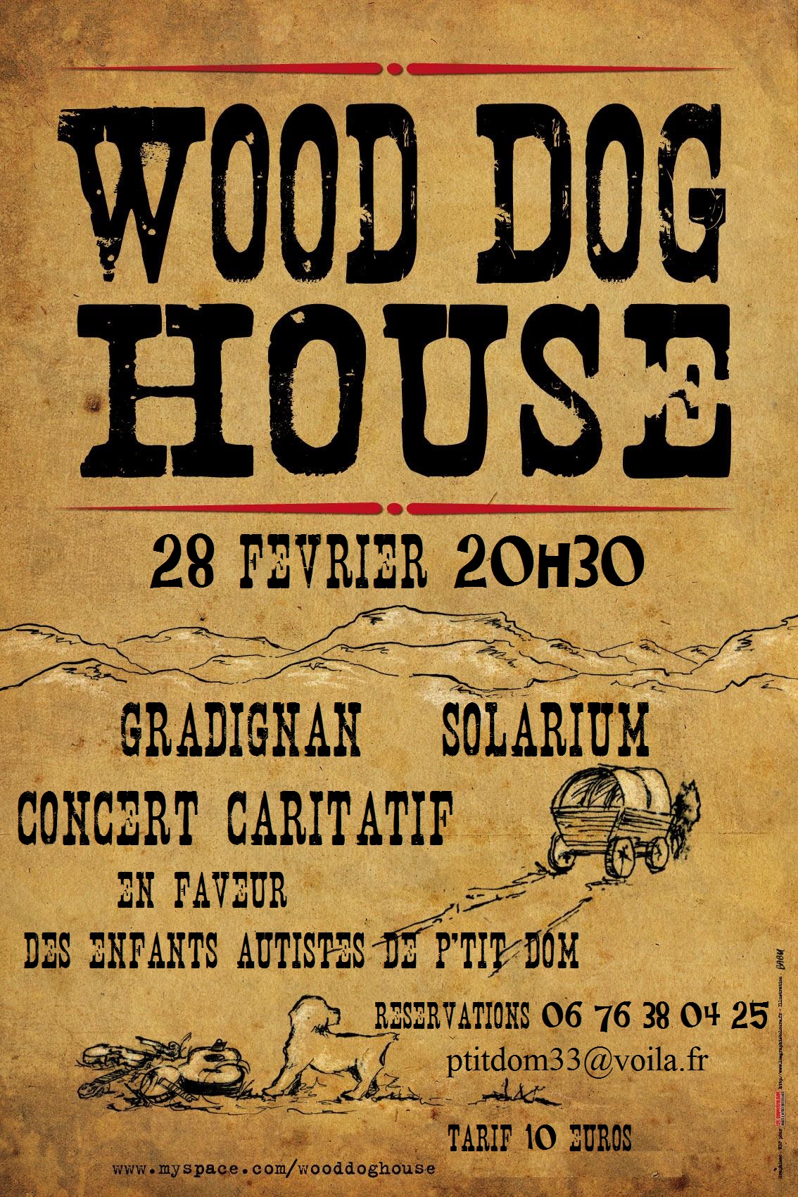 concert wood dog house